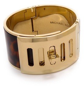 Michael Kors Wide Turn Lock Cuff Bracelet