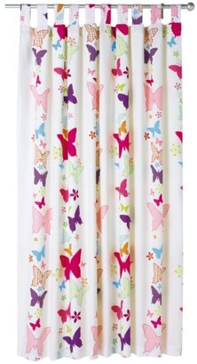 Butterfly Lined Tab Top Kids Curtains