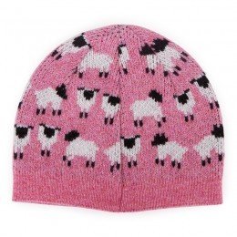 Barbour Pink Lambswool Beanie