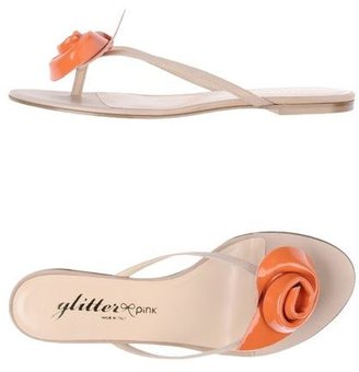 Glitter Pink Thong sandal