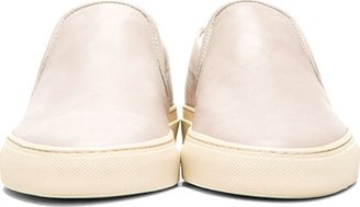 Common Projects Taupe Leather Slip-On Shoes