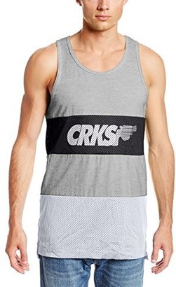 Crooks & Castles Men's Knit Tank Top Gradient Pistol