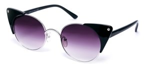 ASOS Metal Corner Detail Cat Eye Sunglasses - Black