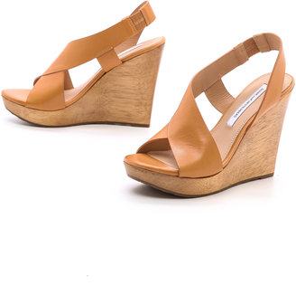 Diane von Furstenberg Sunny Wedge Sandals