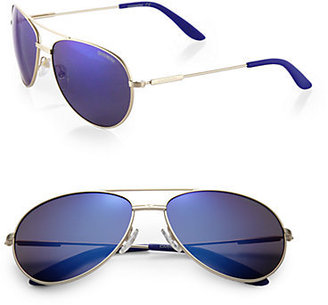 Carrera Stainless Steel Aviator Sunglasses