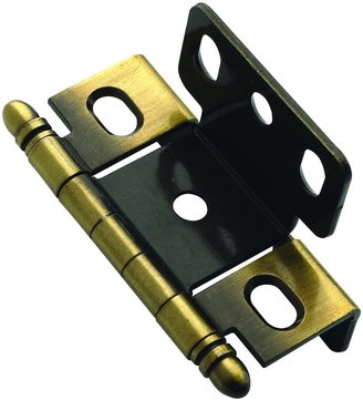 Amerock PK3175TB-AE Hinge Full Inset Full Wrap Ball Tip Antique Brass, 3/4-Inch Door Thickness