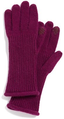 Halogen Women's 'Touch Tech' Cashmere Gloves - Purple