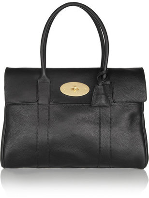 Mulberry The Bayswater Textured-leather Tote - Black