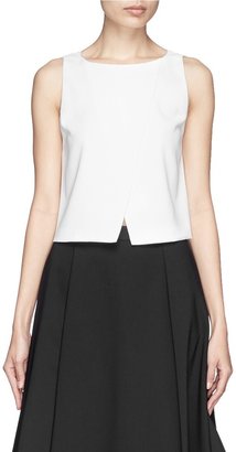 Alice + Olivia Wrap front crepe top