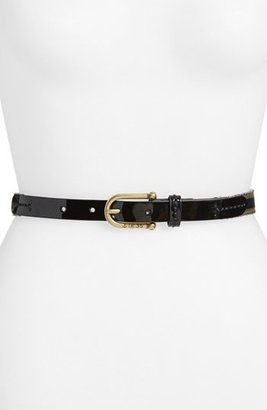 Sperry Grosgrain & Patent Leather Belt