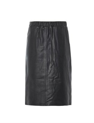 Theory Teeka leather pencil skirt