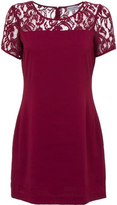 House of Fraser Whistle & Wolf Wine Lace Top Dress