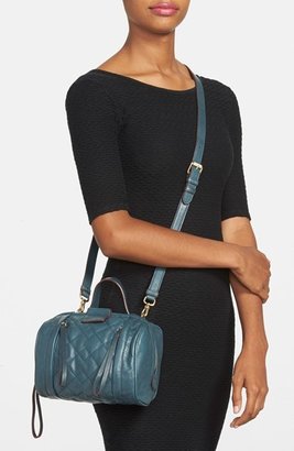 Marc by Marc Jacobs 'Small Moto Barrel' Quilted Leather Satchel