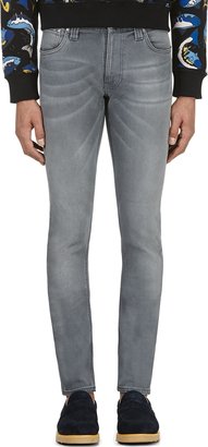 Nudie Jeans Grey Faded Thin Finn Jeans