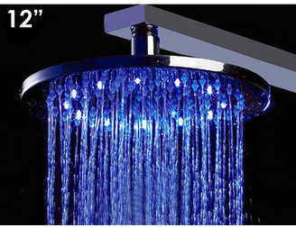 Alfi Brand 12" Multi Color LED Rain Shower Head