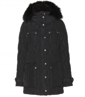 Burberry Jackston Fox Fur-trimmed Quilted Down Jacket