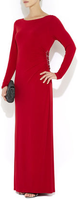 Wallis Red Embellished Maxi Dress