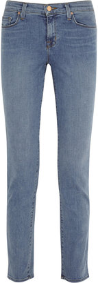 J Brand Pencil Sharp mid-rise skinny jeans