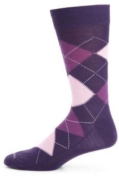 Marcoliani Argyle Print Wool Blend Socks