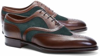 Brooks Brothers Edward Green Malvern III Suede and Leather Wingtips