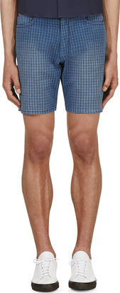 Marc by Marc Jacobs Blue Check Cotton Shorts