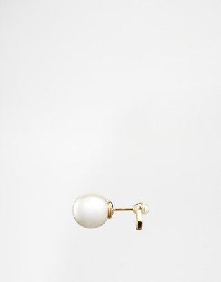 ASOS Limited Edition Faux Pearl Swing & Through Earrings
