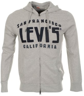 Levi's Levis Graphic Full Zip Jumper Grey Marl