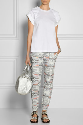 Lot 78 Lot78 Printed cotton-terry track pants