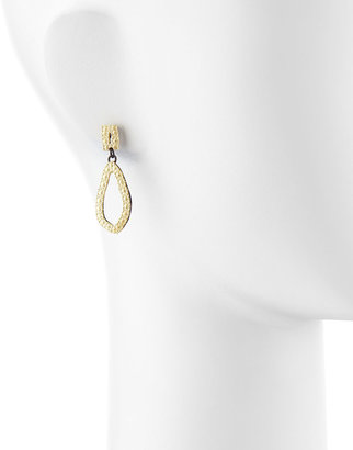Armenta Old World 18k Gold & Midnight Carved Drop Earrings