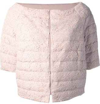 Valentino floral lace quilted jacket
