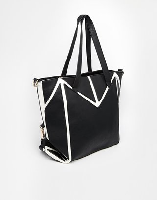 Yoki Fashion Bag With Contrast Panels
