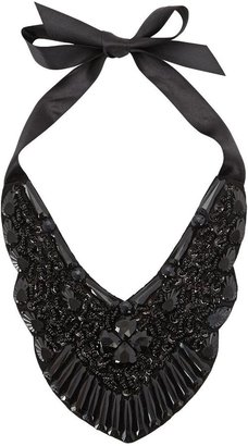 Jewelled Ribbon Tie Necklace