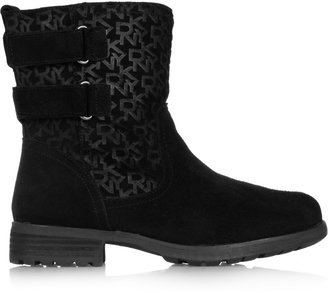 DKNY Nayla embossed suede boots