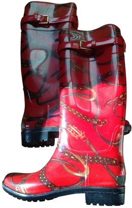 Lauren Ralph Lauren Red Boots