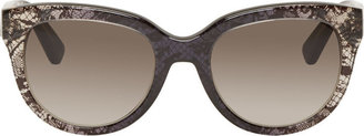 Valentino Grey Faded Lace Sunglasses