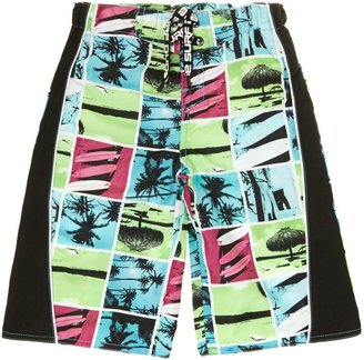 Name It Boys long swim shorts in palm print