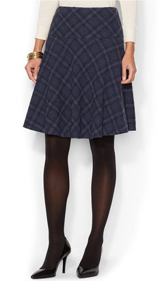 Lauren Ralph Lauren Plaid Flared Skirt
