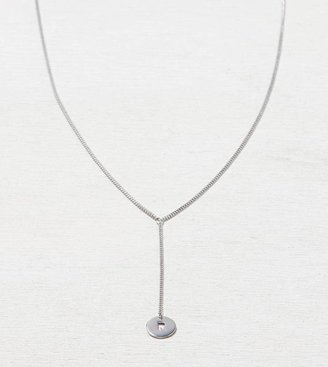 aerie AEO Silver R Pendant Necklace