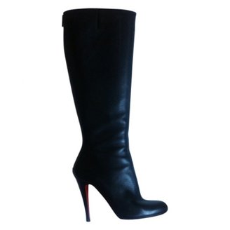 Christian Louboutin Black Leather Boots