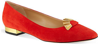 Charlotte Olympia Fantastical suede flats