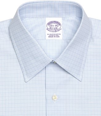 Brooks Brothers Regular Fit Micro Tonal Check French Cuff Dress Shirt