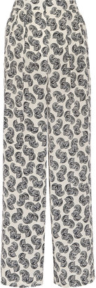 Stella McCartney Patricia printed silk wide-leg pants
