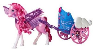 Barbie pegasus horse & carriage