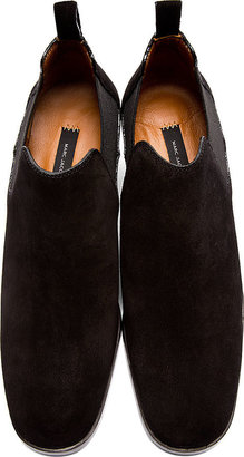 Marc Jacobs Black Suede Ankle Boots