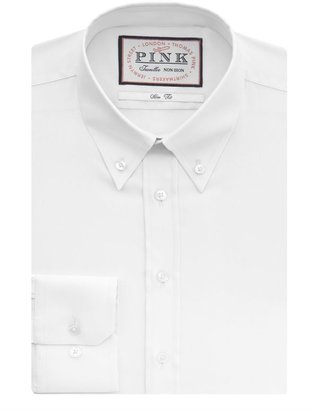Thomas Pink Men's Dalton plain button cuff shirt