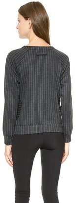 Lisa Perry Wide Pinstripe Sweatshirt