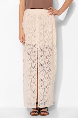Urban Outfitters Pins And Needles Lace Button-Front Maxi Skirt