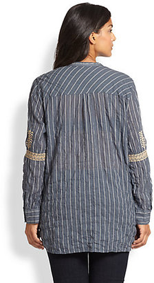 Johnny Was Johnny Was, Sizes 14-24 Rowland Striped Top