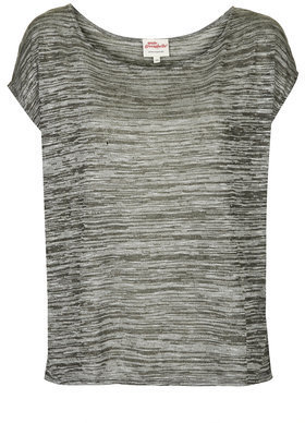 Topshop Womens **Knitted Slouch Tee by Annie Greenabelle - Grey