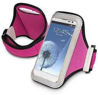 Samsung EFORCITY Armband SportBand Case Compatible with Galaxy S III S3 i9300, Hot Pink